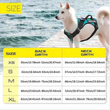 para Service Dog Harness, Reflective Dog Vest Harness with 5 PCS Patches, Adjustable Soft Oxford Pet Harness, Inner Layer Mesh, Easy